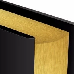 Capa de livro com acabamento elegante em dourado e capa preta premium.