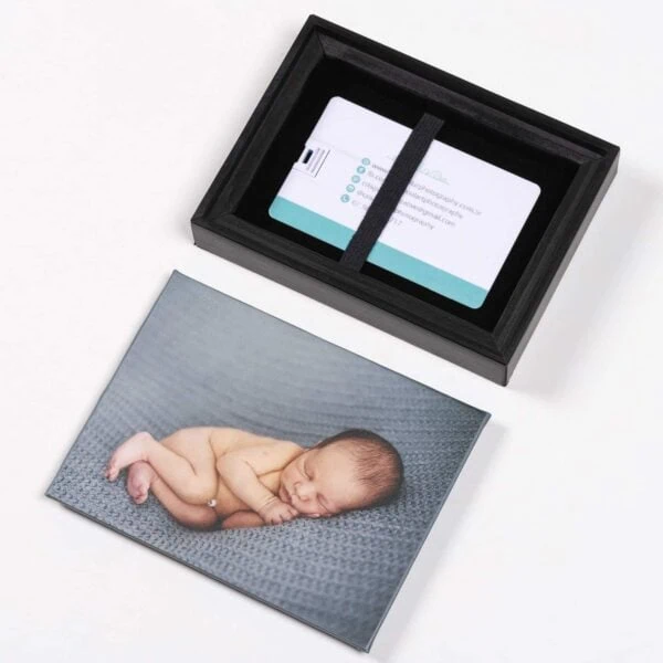 Box para Pendrive 5 Novo quadro de foto com bebê recém-nascido para decoração de ambientes.