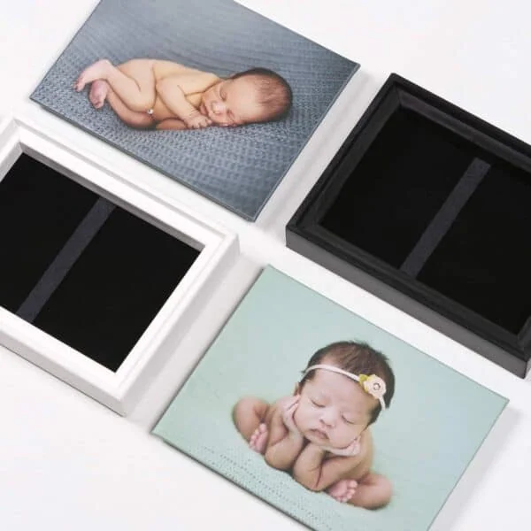 Box para Pendrive 6 Retrato de bebê em quadro personalizado para decoração de fotos de recém-nascido.