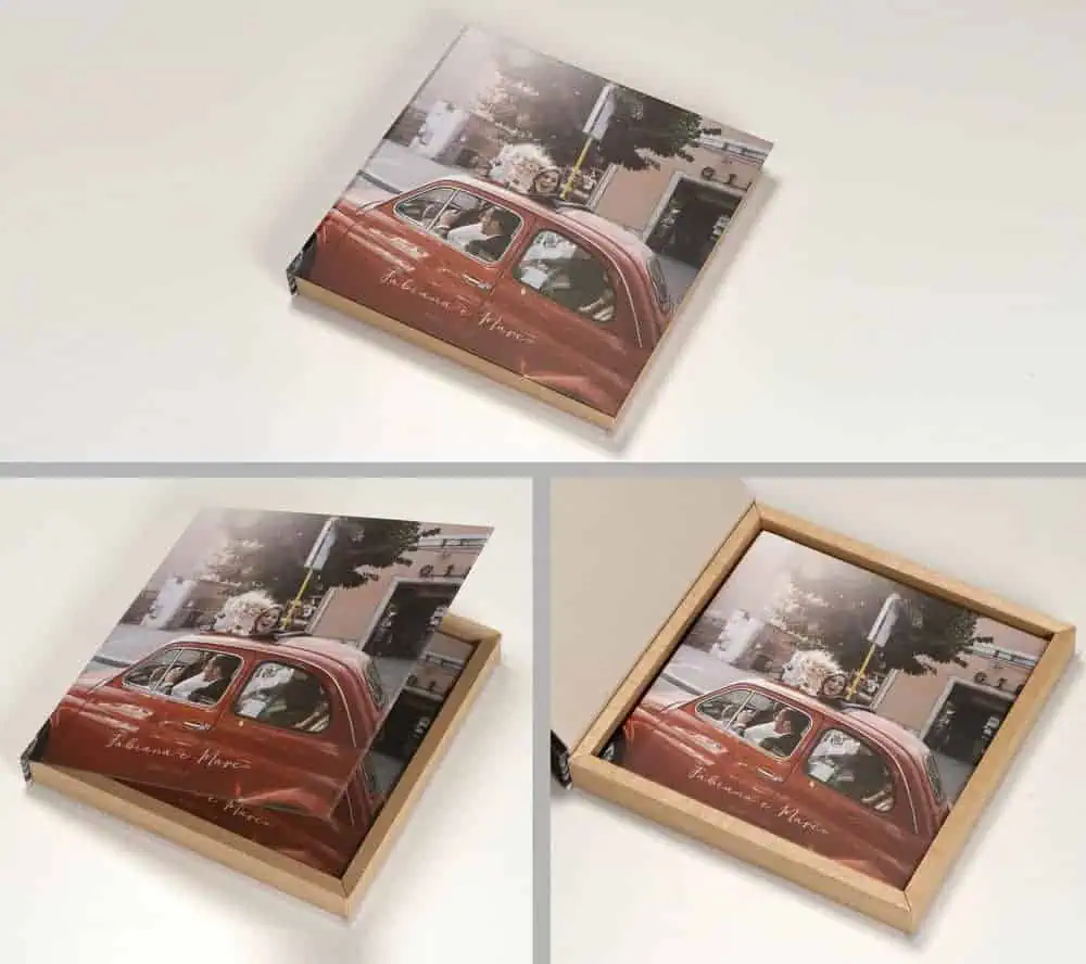 Capa de quadro decorativo com foto de carro vintage para decoração fotoclube de arte e fotografia.