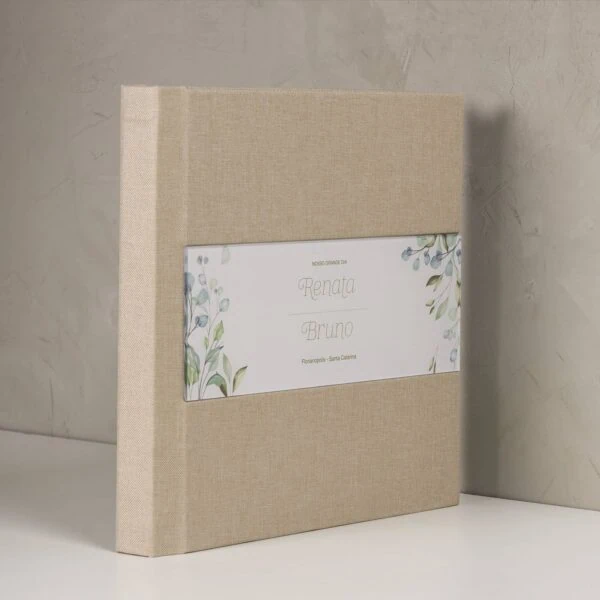 genova cristal Álbum de fotos personalizado com nome para ocasiões especiais, com design elegante e acabamento de alta qualidade.