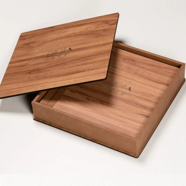 Caixa Wood Presente Faca de madeira personalizada para fotos Fotografias em caixas de madeira para fotógrafos profissionais.