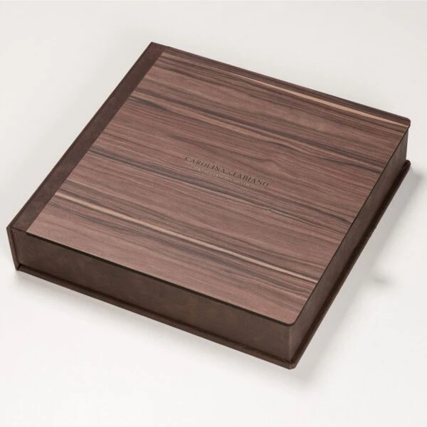 Caixa Wood c Aba Design de caixa de madeira personalizada para presentes ou armazenamento.