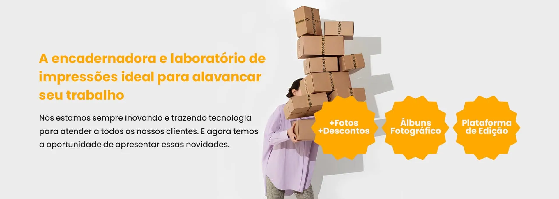 A encadernadora e laboratório de impressões para fotógrafos profissionais.